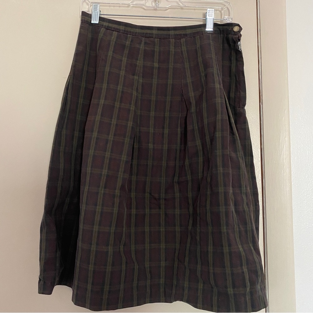 Union Label Vintage 1950s Plaid Skirt